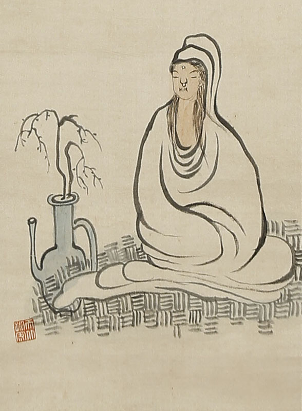 楊柳観音図自画賛