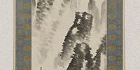 渓山煙雨図