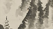渓山煙雨図