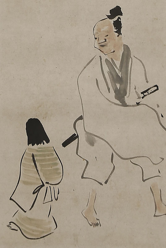 Kamuro in Rokuhara with Haiku(self-inscription)