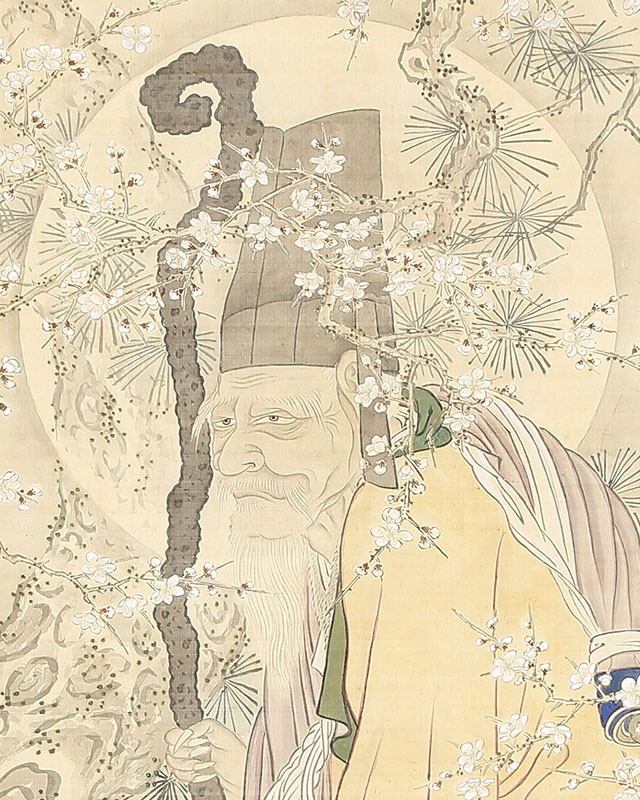 Jurojin beneath a Plum Tree (1813)