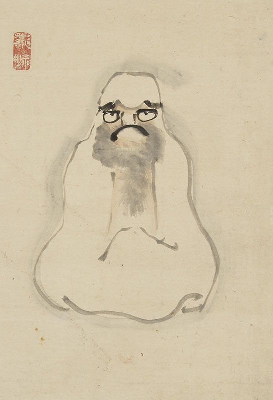 Daruma with self-inscription