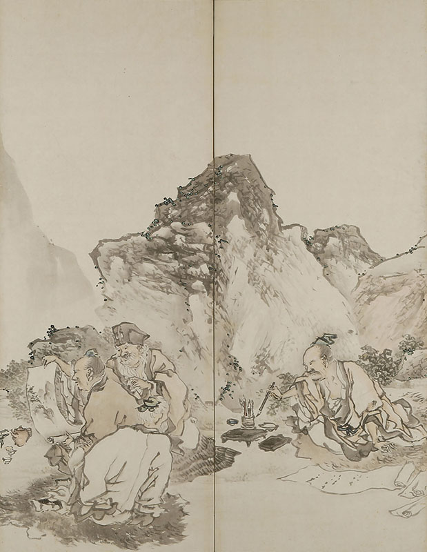 琴棋書画図(文化4年)