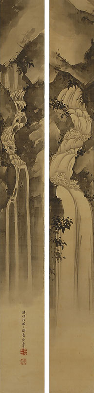 瀑布図(晴川法眼之図)