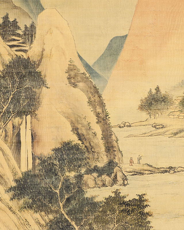 山水自画賛(明和8年)