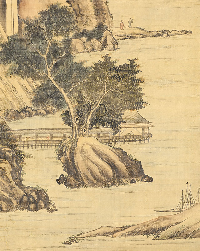 山水自画賛(明和8年)