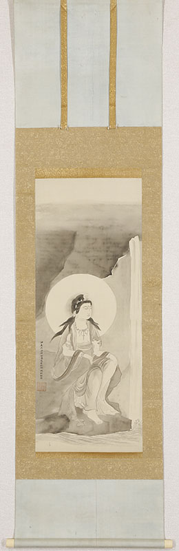 滝観音図（印度榜伽島遊歴紀念）