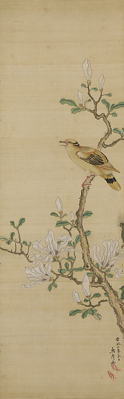 辛夷黄鳥図(安永2年)