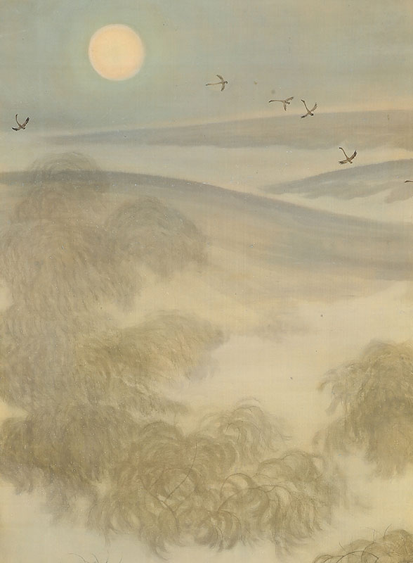 Willow Village under Moon