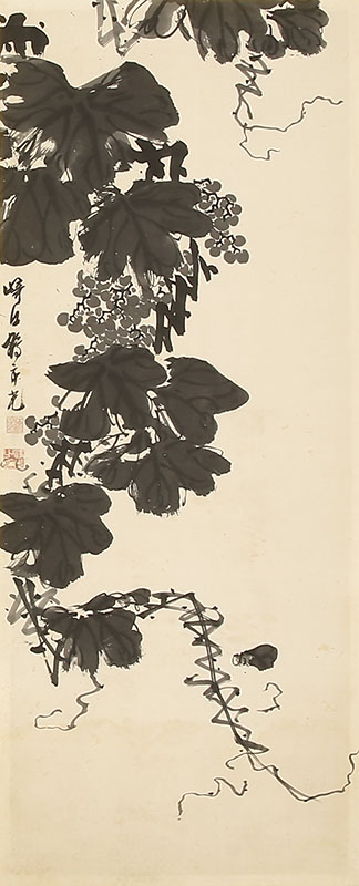 Flowers, Figures and Horses Harimaze Byobu Screen