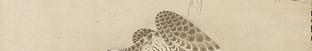 松上鷹柳下双馬図
