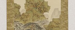 松竹梅山水図