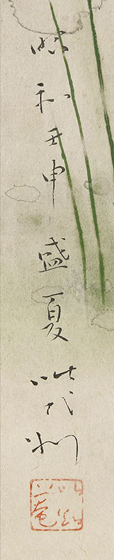 菊花鶉図