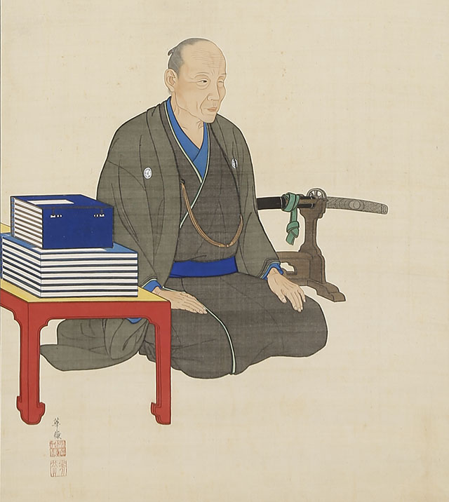 Portrait of Ikei Keisho, with Chinese Poem (1839)
