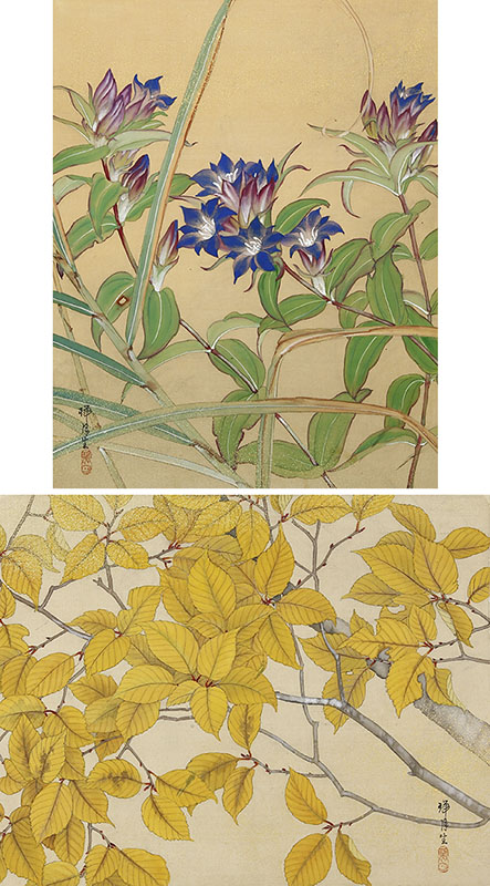 Flowers (1978, 30 original paintings, a pair of screens)
