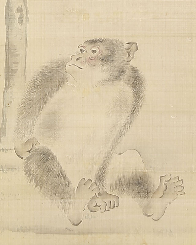 猿図自画賛(天保10年)