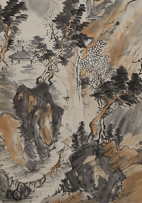 Scholar Viewing a Waterfall (1831)