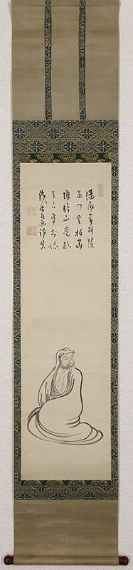 達摩図自画賛