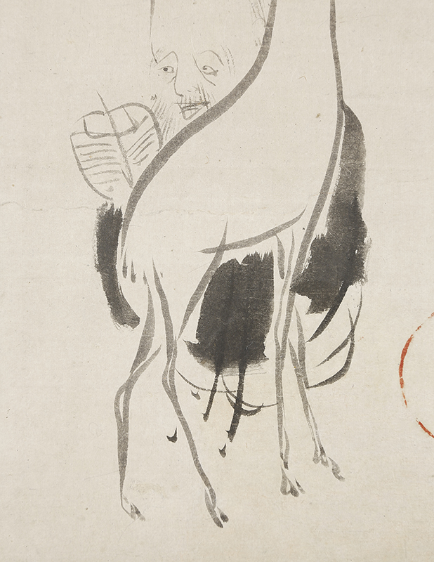 白鹿寿老図