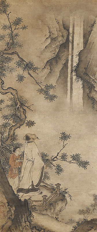 李白観瀑図