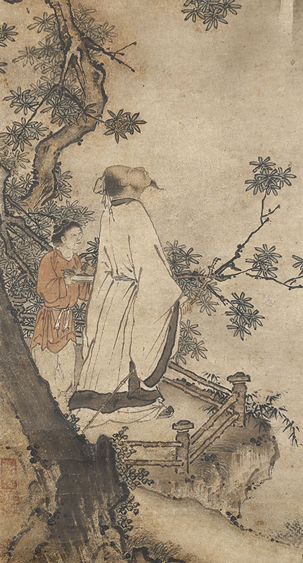 李白観瀑図