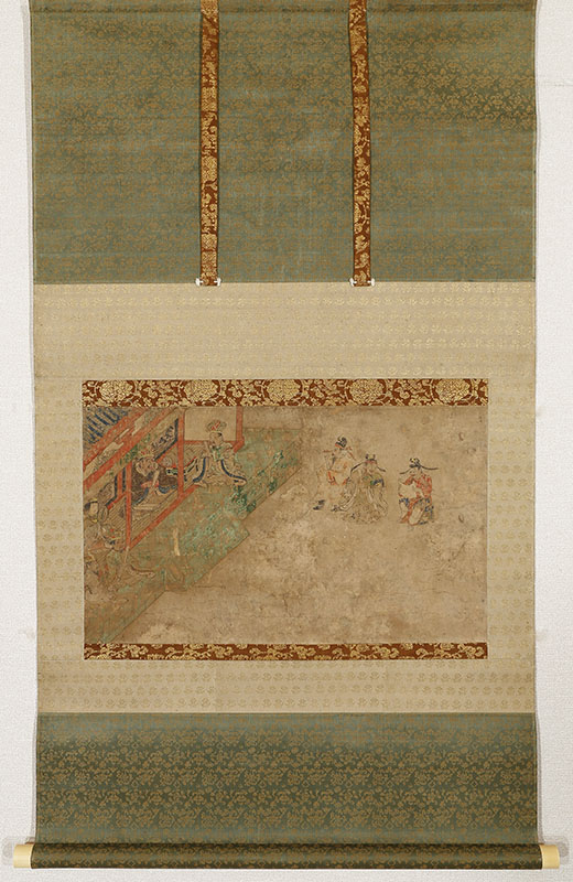 閻魔王　絵巻断簡図